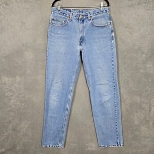 Vintage Levi's 550 Relaxed Fit Jeans Men's 34x34 Fits (33x33) Blue Denim red tab